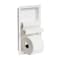 Alfi Brand White Matte Stainless Steel Recessed Shelf / Toilet Paper Holder Niche ABTPNC88-W - alternate 3